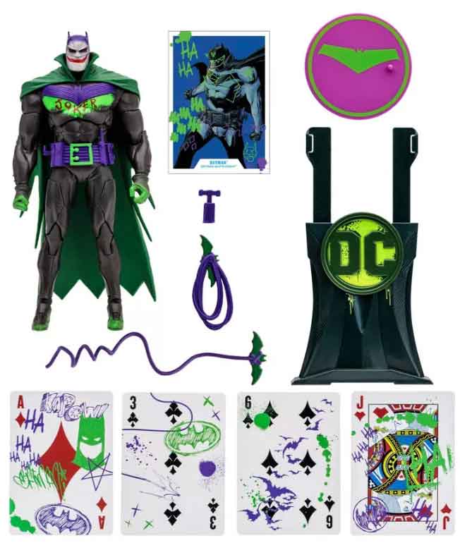 DC Multiverse Batman White Knight 7 Inch Action Figure Exclusive - Jokerized Batman Gold Label - Image 2