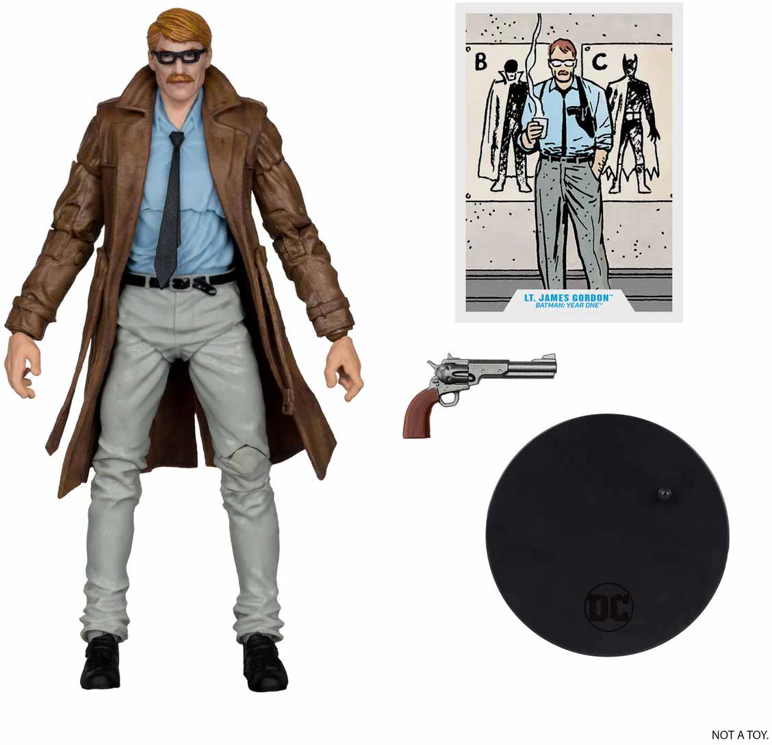 DC Multiverse Batman Year One Part 4 7 Inch Action Figure Exclusive - Lt. James Gordon Gold Label - Image 2