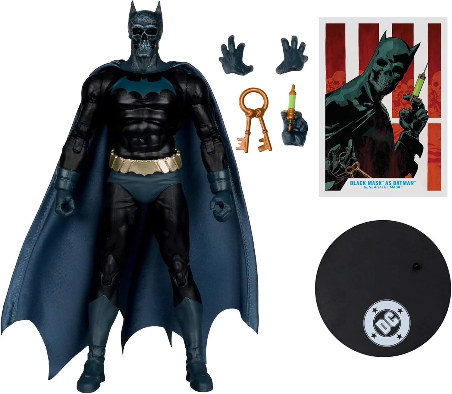 DC Multiverse Beneath The Mask 7 Inch Action Figure - Black Mask as Batman - Image 2