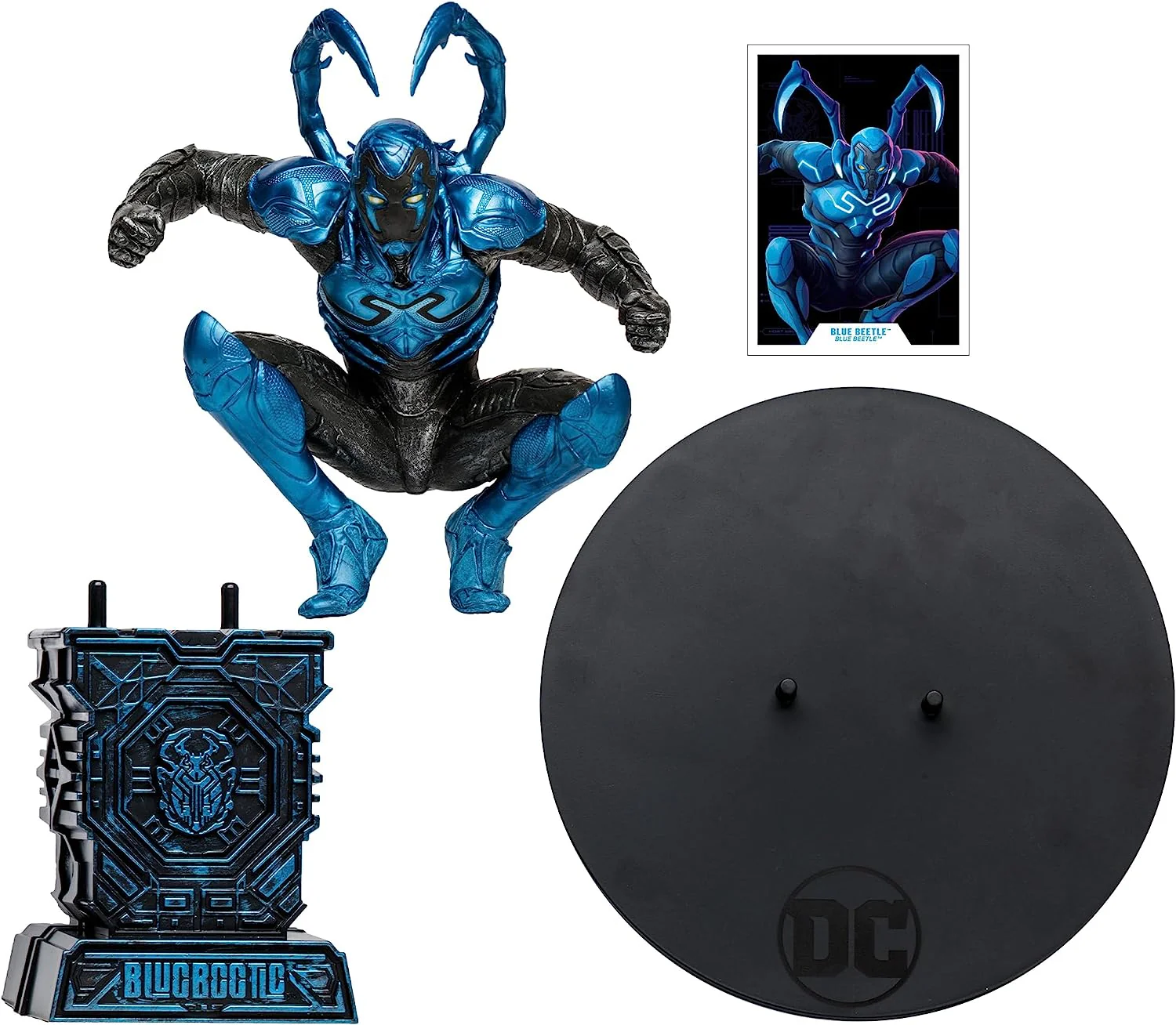 DC Multiverse Blue Beetle 12 Inch Statue Figure - Blue Beetle - Image 2