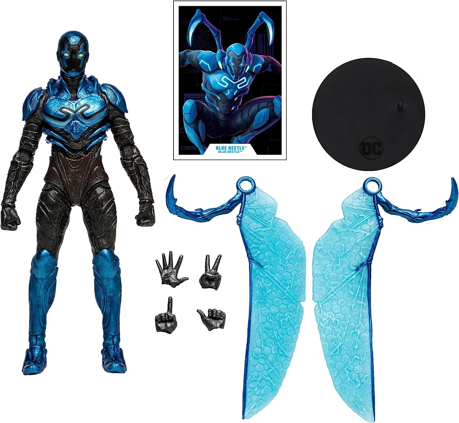 DC Multiverse Blue Beetle 7 Inch Action Figure - Blue Beetle Battle Mode - Image 2