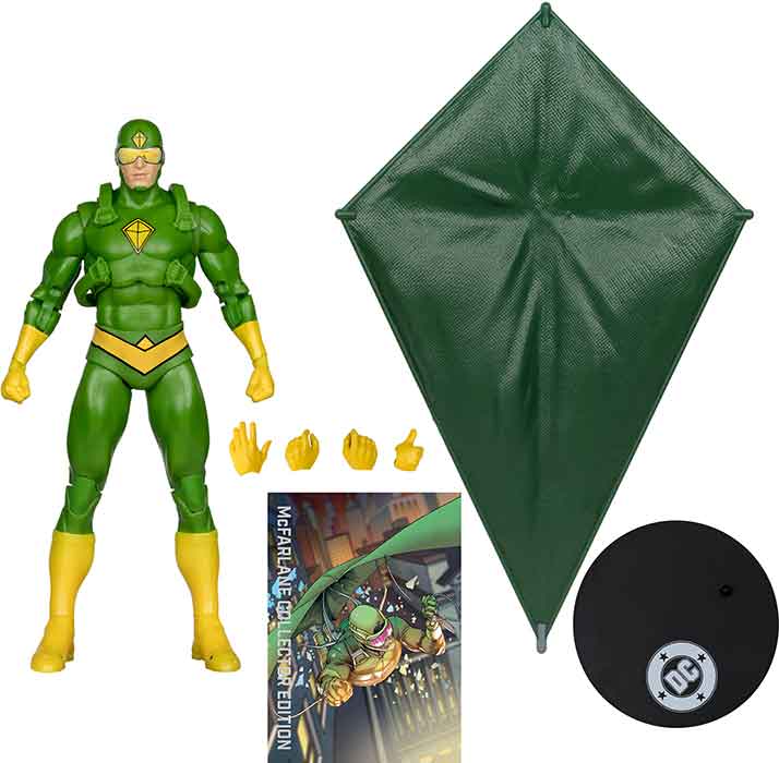 DC Multiverse Collector 7 Inch Action Figure Batman Rogues Exclusive - Kite Man Gold Label - Image 2
