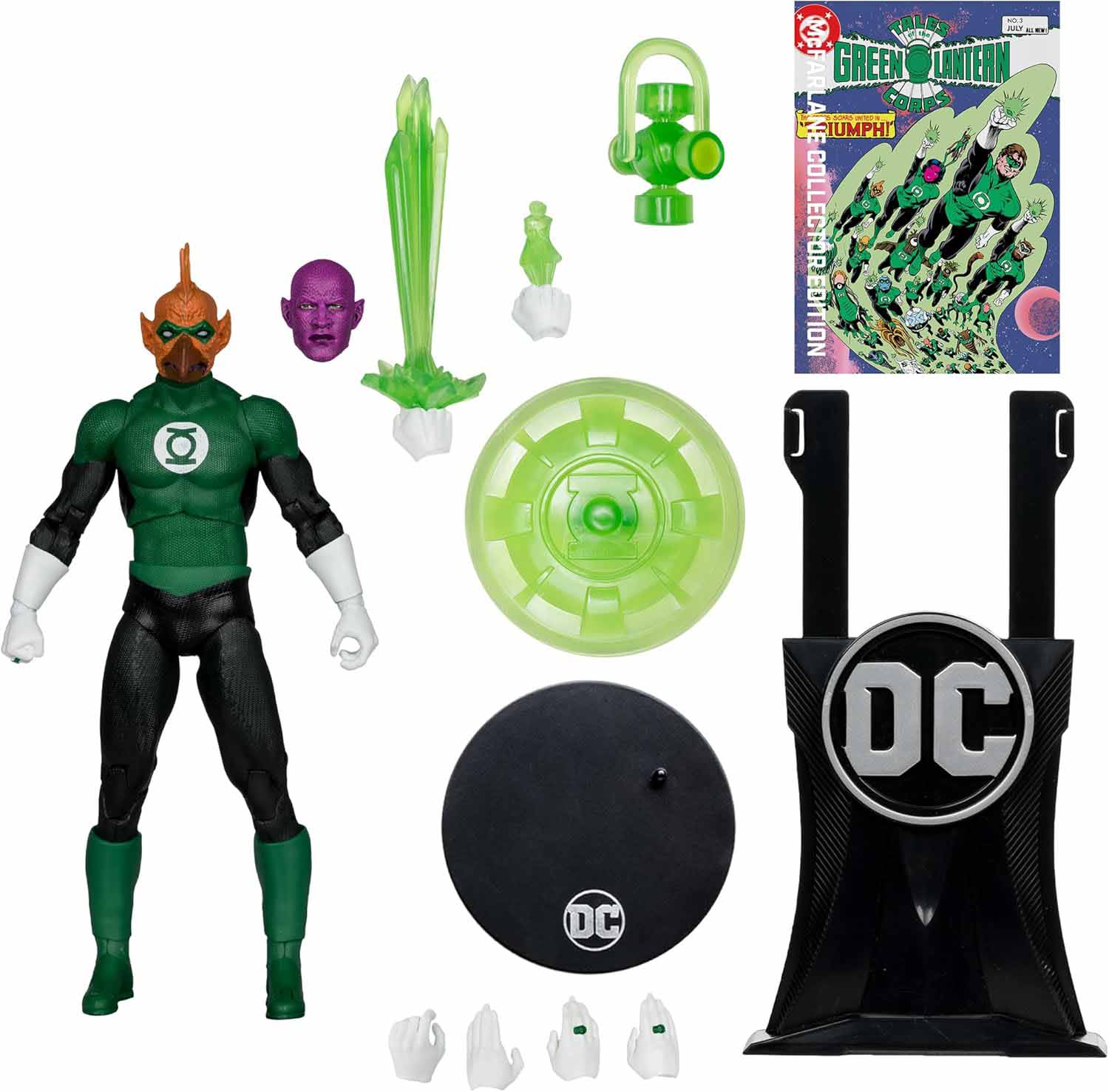 DC Multiverse Collector Edition 7 Inch Action Figure Green Lantern Corps - Green Lantern (Non Mint Packaging) - Image 2