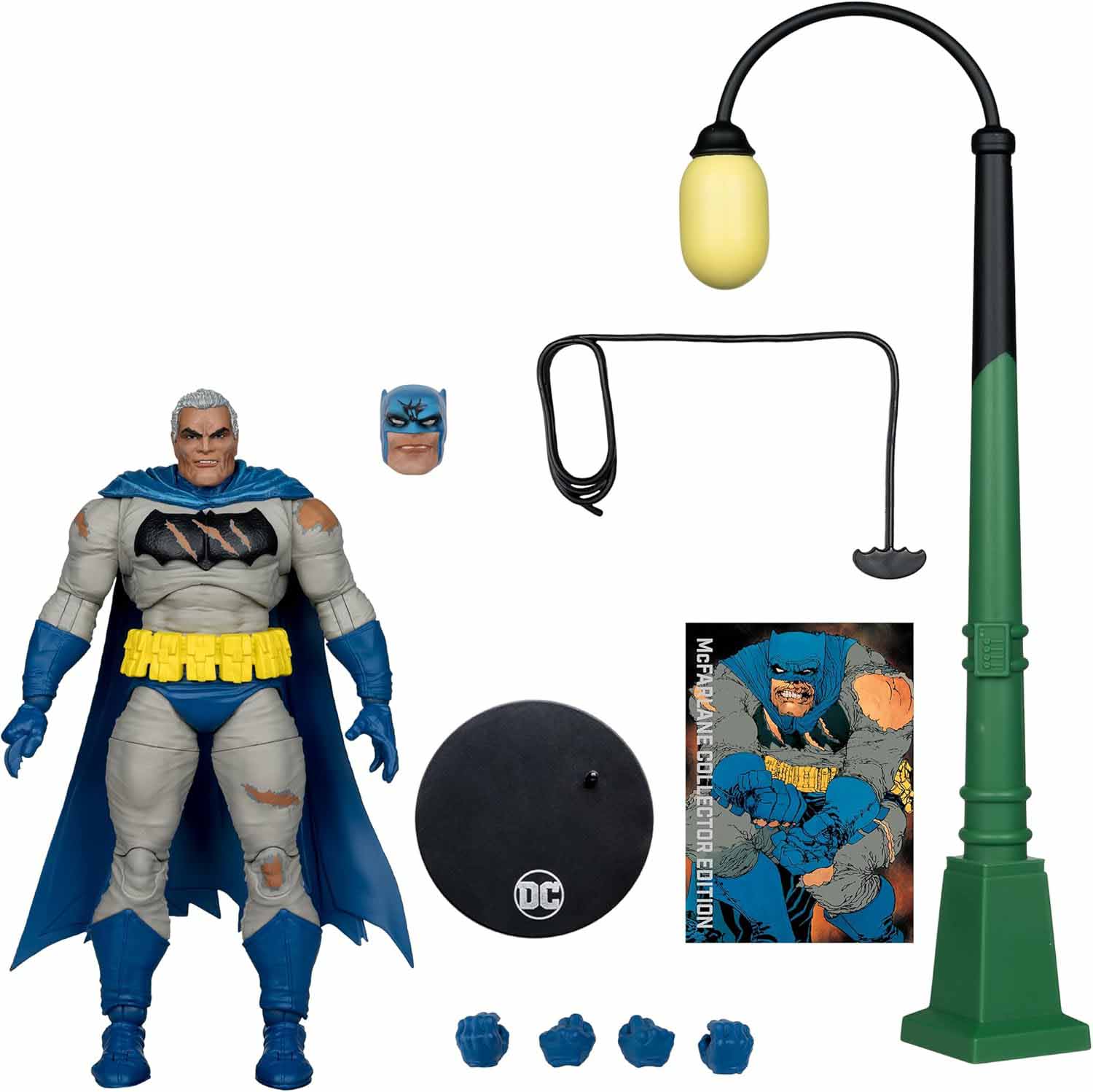 DC Multiverse Collector Edition 7 Inch Action Figure The Dark Knight Returns - Batman Battle Damage Blue - Image 2