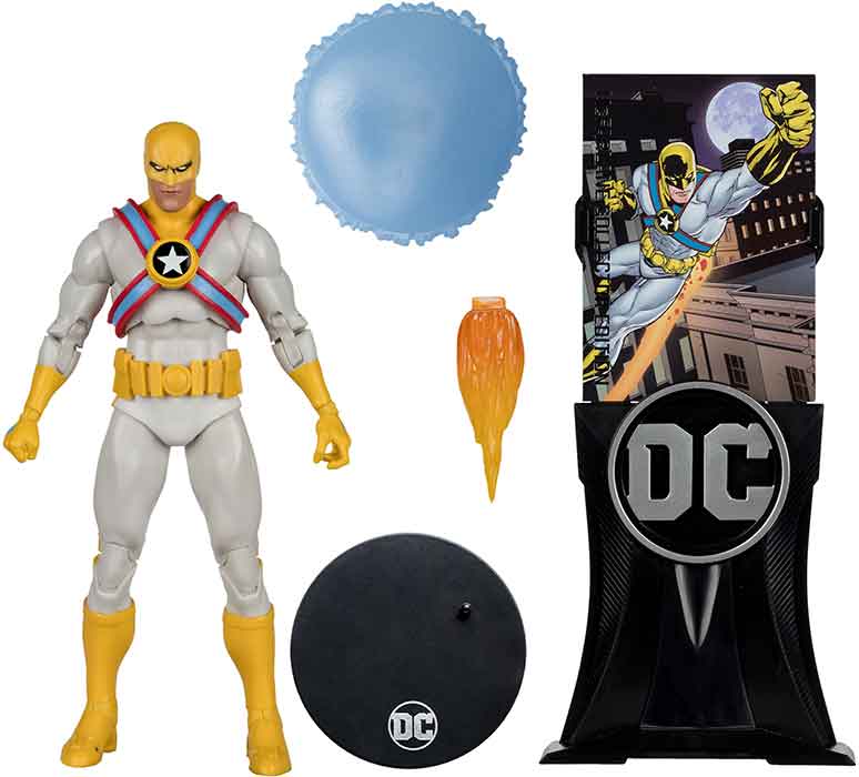 DC Multiverse Collector Edition 7 Inch Action Figure Wave 6 - Agent Liberty Platinum - Image 2