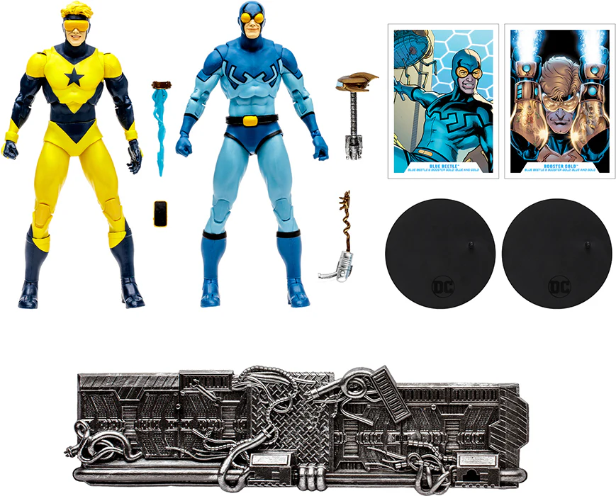 DC Multiverse Comic 7 Inch Action Figure 2-Pack - Blue Beetle & Booster Gold - Image 2