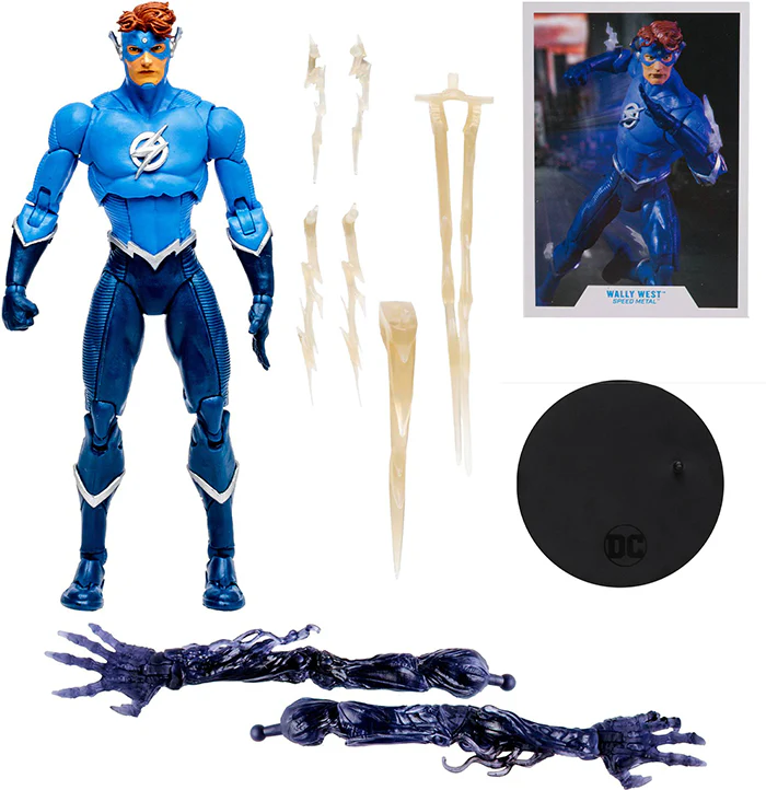 DC Multiverse Comic 7 Inch Action Figure BAF The Darkest Knight - Wally West (Blue) - Image 2