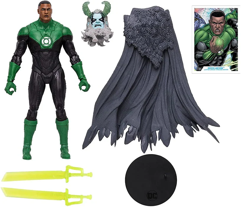 DC Multiverse Comic 7 Inch Action Figure Endless Winter BAF Frost King - John Stewart - Image 2