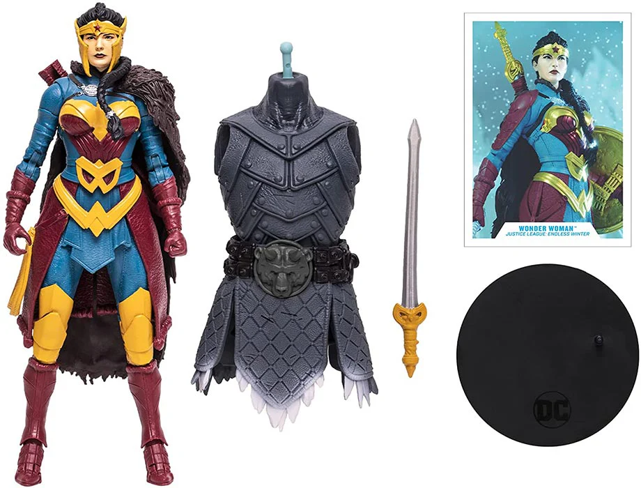 DC Multiverse Comic 7 Inch Action Figure Endless Winter BAF Frost King - Wonder Woman - Image 2