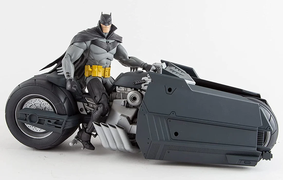 DC Multiverse Comic Series 10 Inch Vehicle Figure - White Knight Batcycle (Shelf Wear Packaging) - Image 3