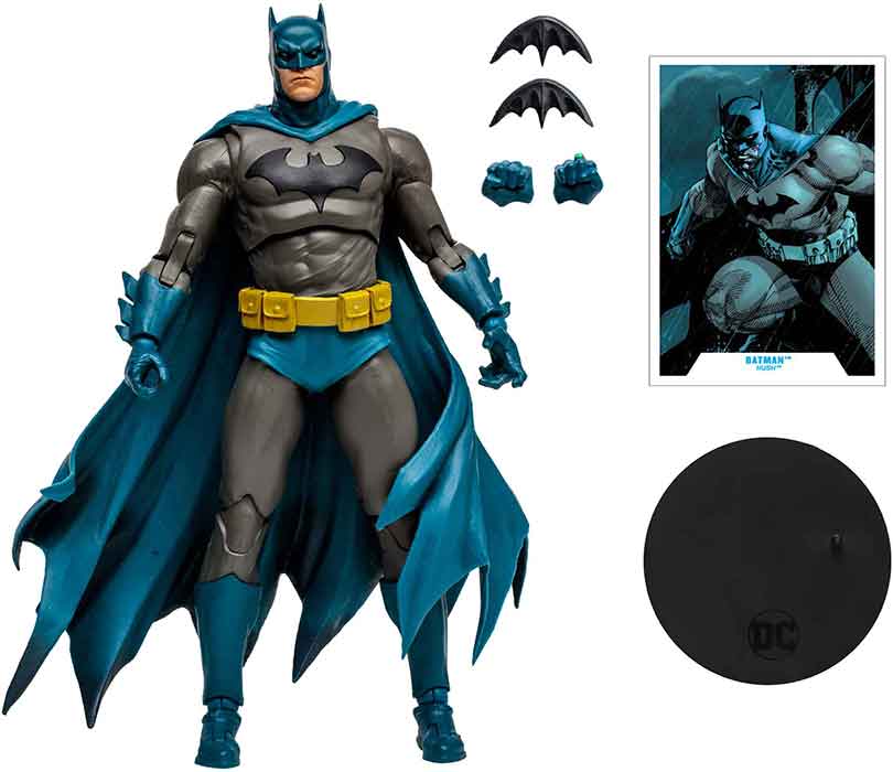 DC Multiverse Comics 7 Inch Action Figure Hush - Batman Blue Grey Variant - Image 2