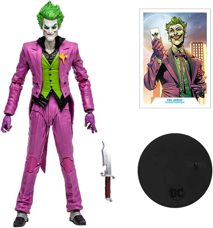 DC Multiverse Comics 7 Inch Action Figure Infinite Frontier - The Joker - Image 2