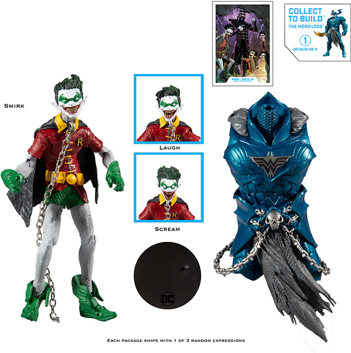 DC Multiverse Dark Nights Metal 7 Inch Action Figure BAF The Merciless - Robin Crow Earth-22 (Random Head) (Sub-Standard Packaging) - Image 4