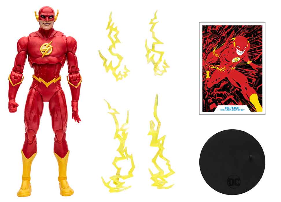 DC Multiverse Dawn Of DC 7 Inch Action Figure Exclusive - The Flash Gold Label - Image 2