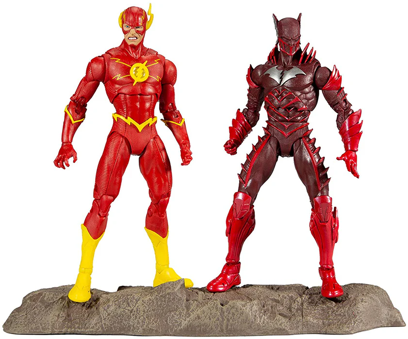 DC Multiverse DC Comics 6 Inch Action Figure 2-Pack Exclusive - Batman (Red Death) and The Flash - Image 3