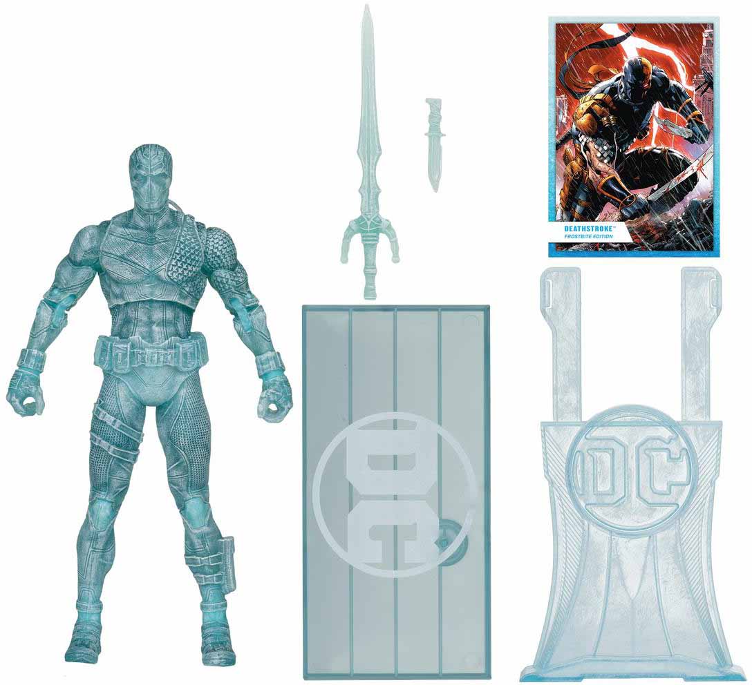 DC Multiverse DC Rebirth 7 Inch Action Figure Exclusive - Deathstroke Frostbite Gold Label - Image 2