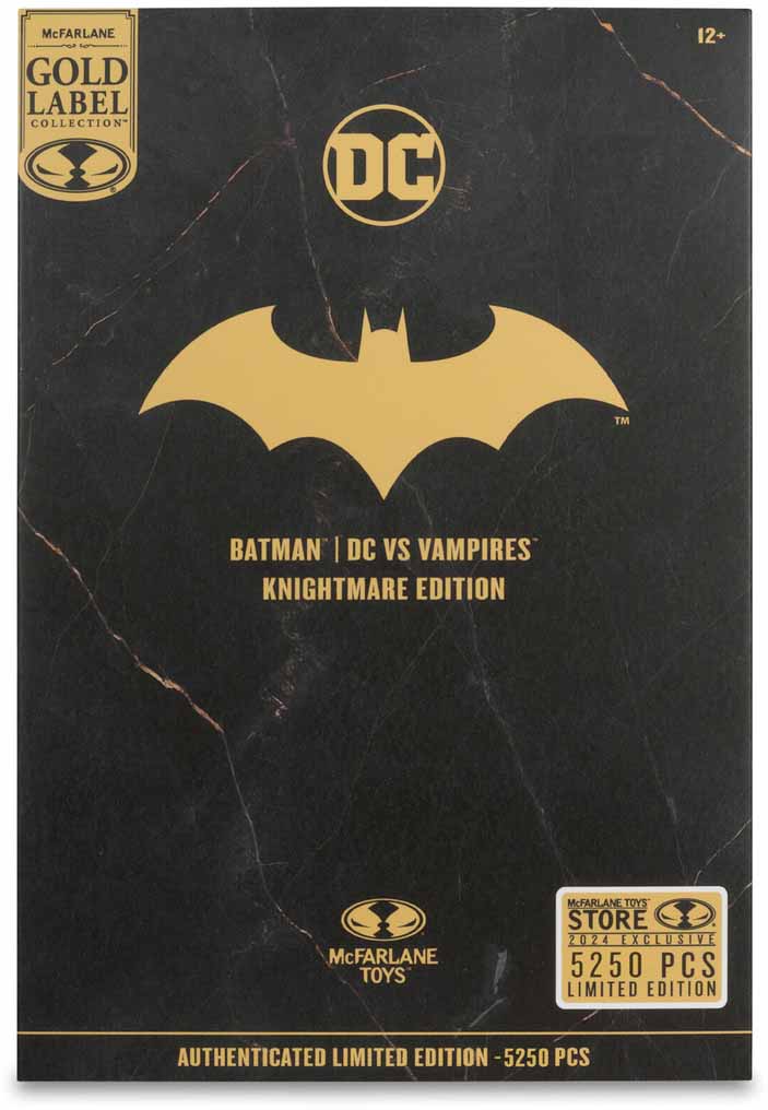 DC Multiverse DC vs Vampires 7 Inch Action Figure Exclusive - Batman Knightmare Edition Gold Label - Image 3