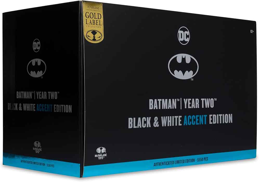 DC Multiverse 7 Inch Action Figure Exclusive - Batman Year Two Black & White Accent Edition Gold Label - Image 2