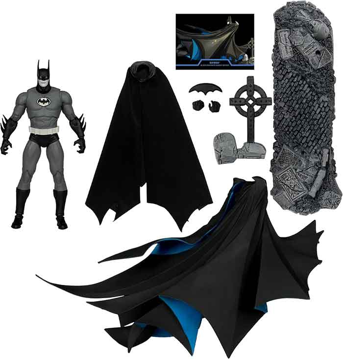 DC Multiverse 7 Inch Action Figure Exclusive - Batman Year Two Black & White Accent Edition Gold Label - Image 3