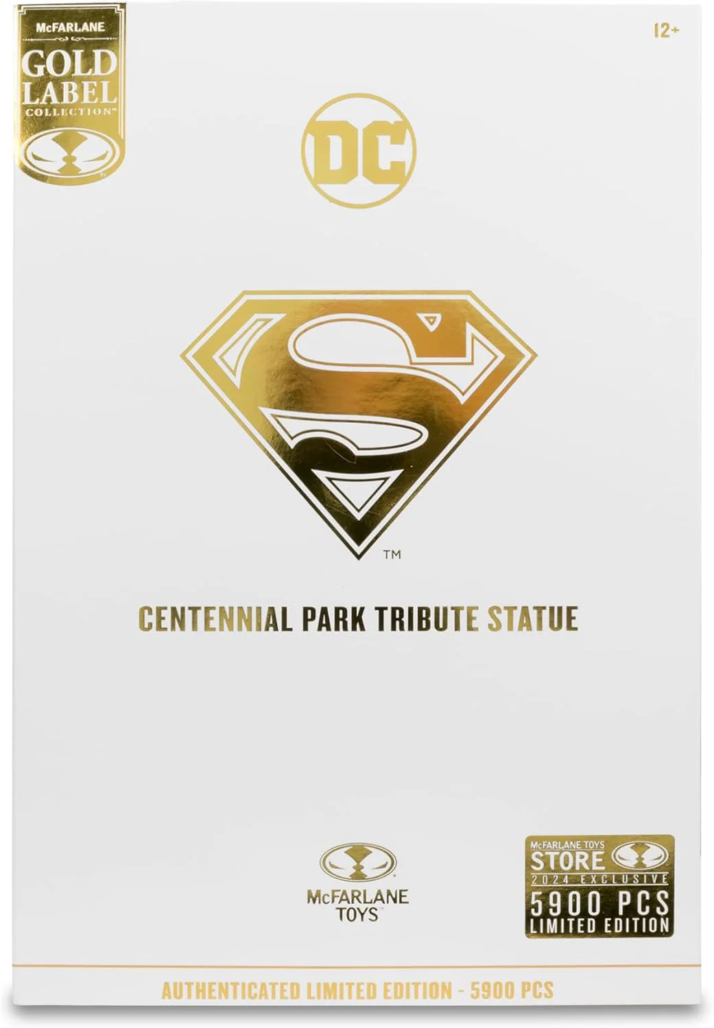 DC Multiverse 7 Inch Action Figure Exclusive - Superman (Centennial Park Tribute Statue) Gold Label - Image 3