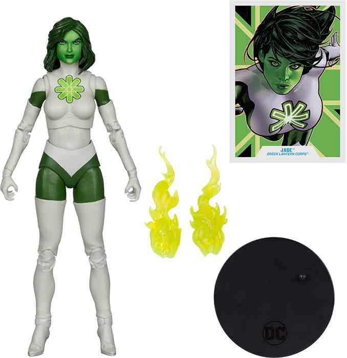 DC Multiverse Green Lantern Corps 7 Inch Action Figure Exclusive - Jade Red Platinum - Image 2