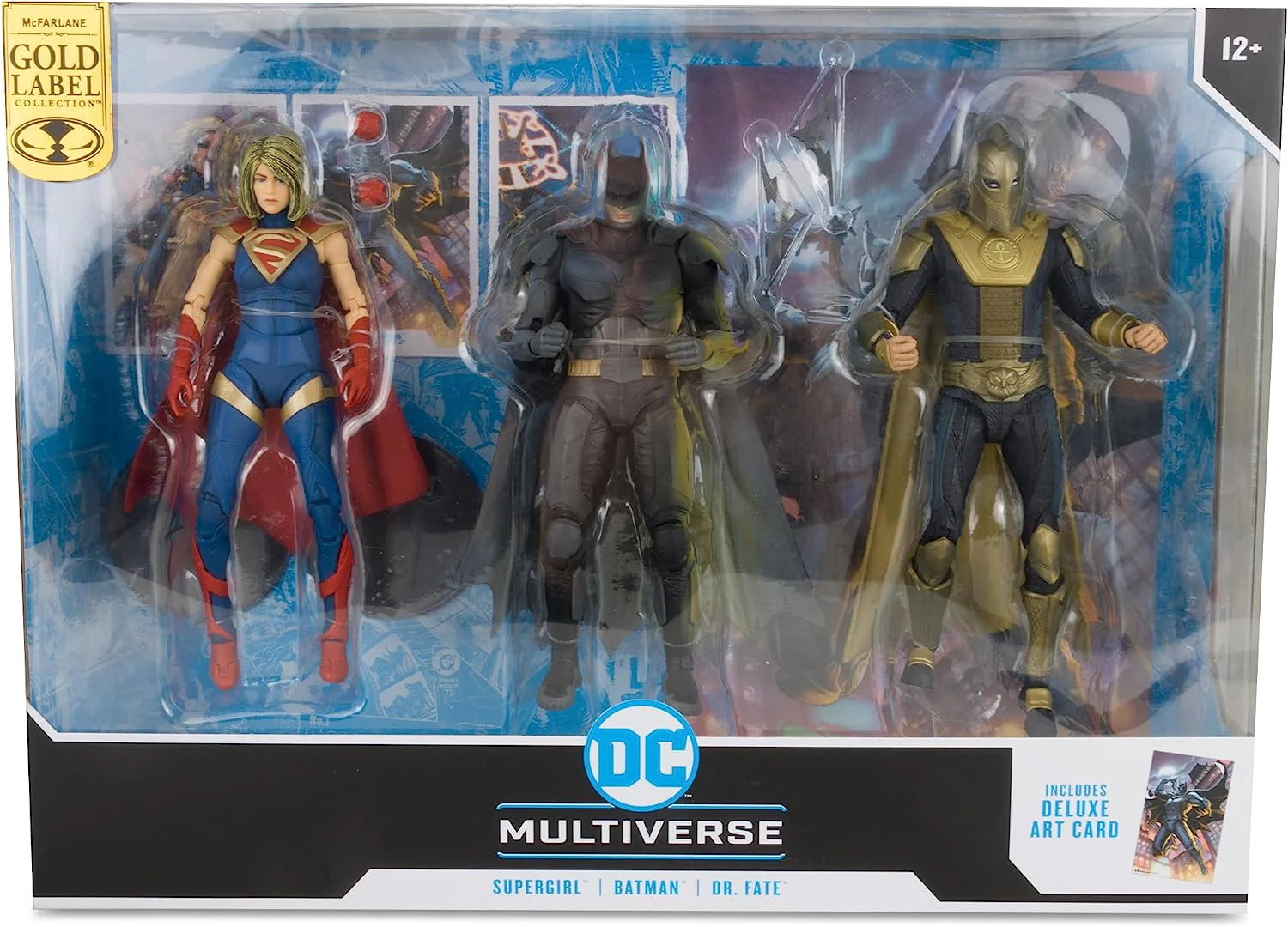 DC Multiverse Injustice 7 Inch Action Figure 3-Pack - Batman - Dr Fate - Supergirl Gold Label Exclusive