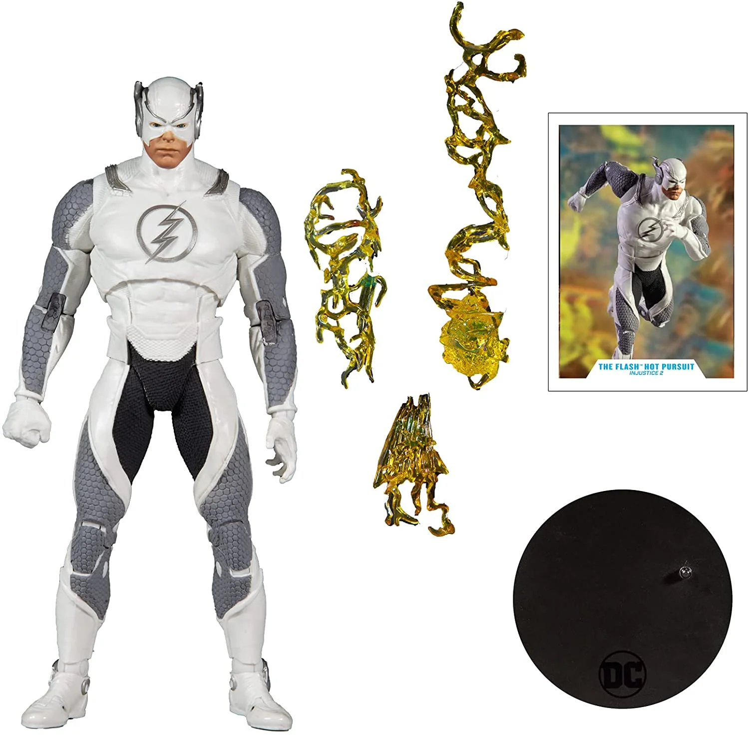 DC Multiverse Injustice 7 Inch Action Figure - The Flash Hot Pursuit (White) - Image 2