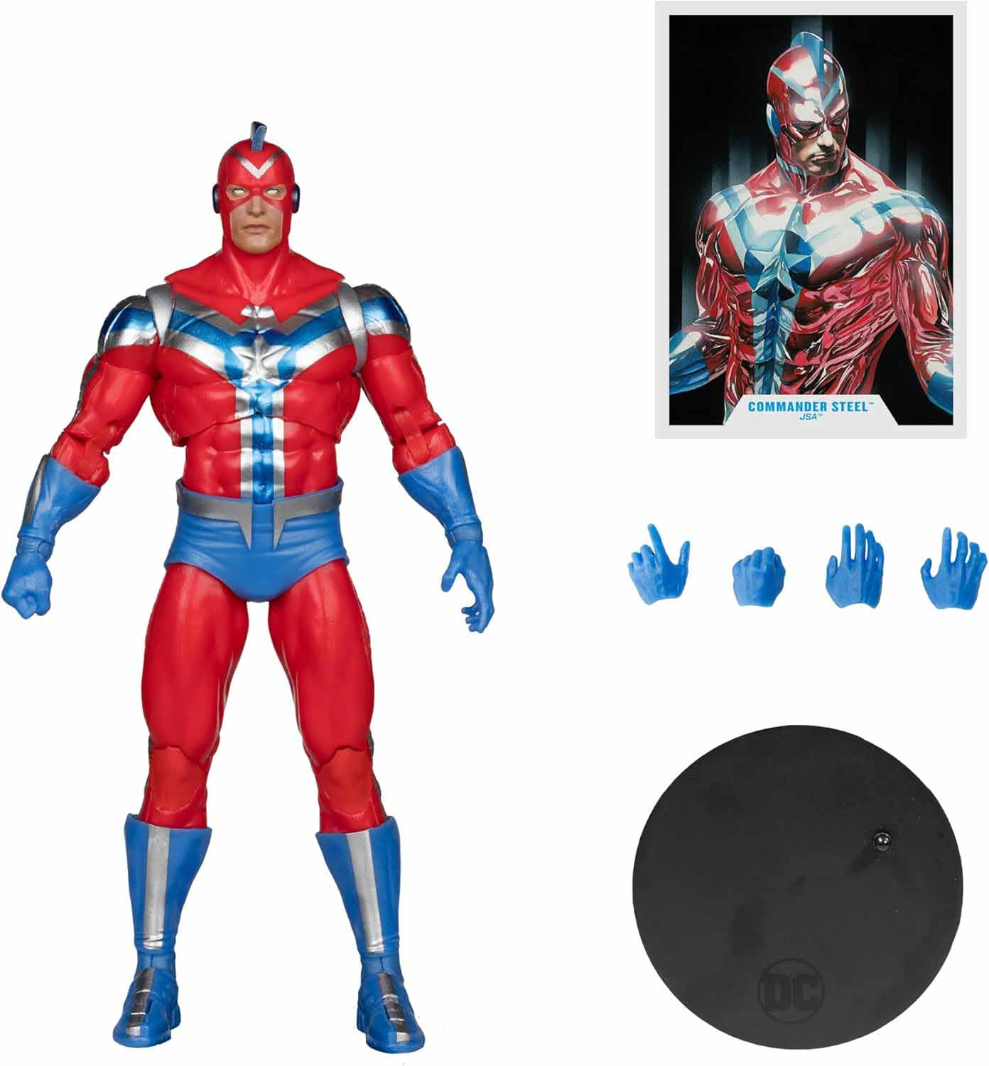 DC Multiverse JSA 7 Inch Action Figure Exclusive - Commander Steel Gold Label - Image 2