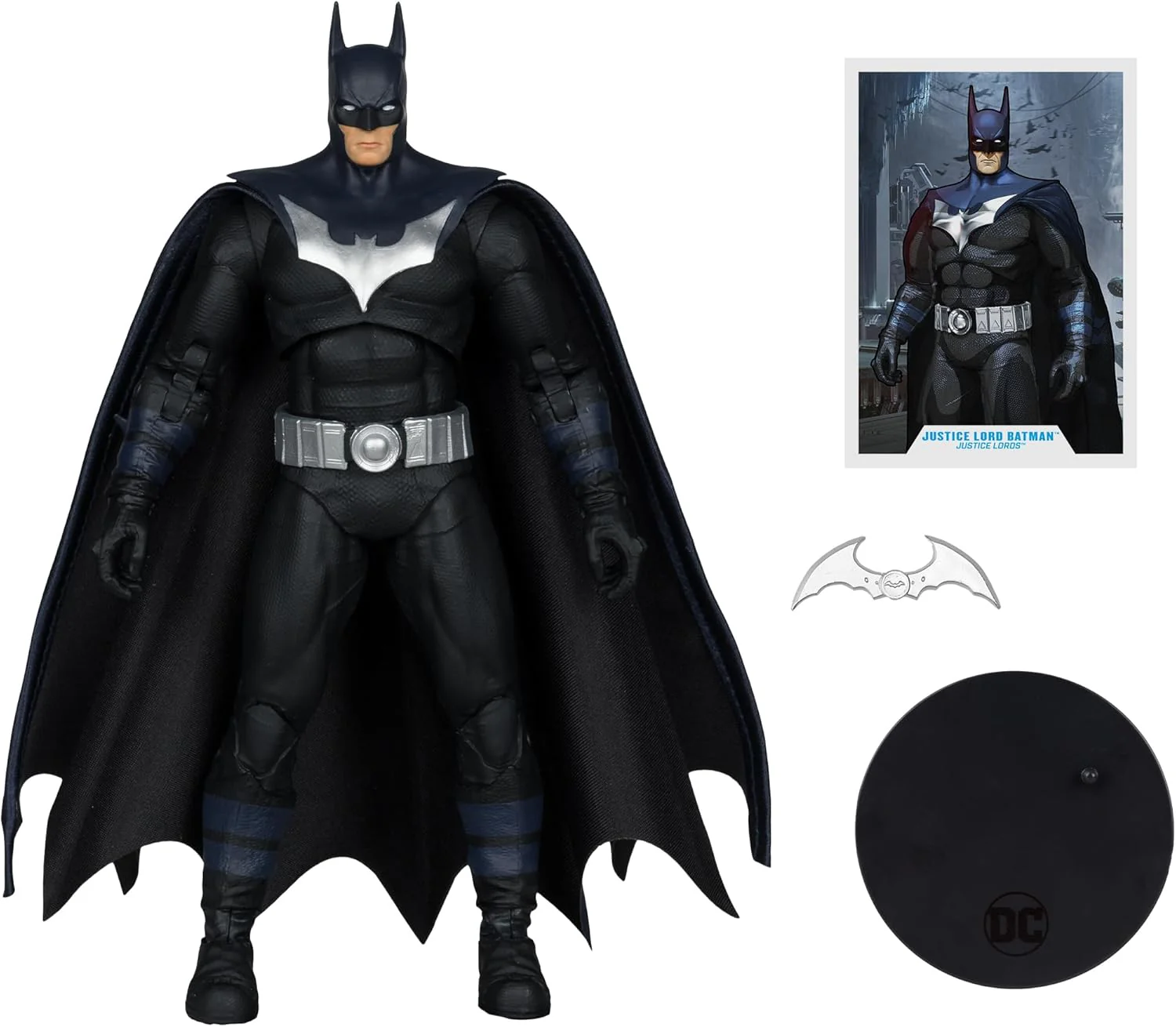 DC Multiverse Justice Lords 7 Inch Action Figure Exclusive - Lord Batman Gold Label - Image 2