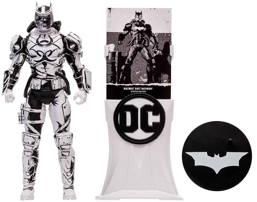 DC Multiverse Justice League The Amazo Virus 7 Inch Action Figure Sketch Edition Exclusive - Hazmat Suit Batman - Image 2