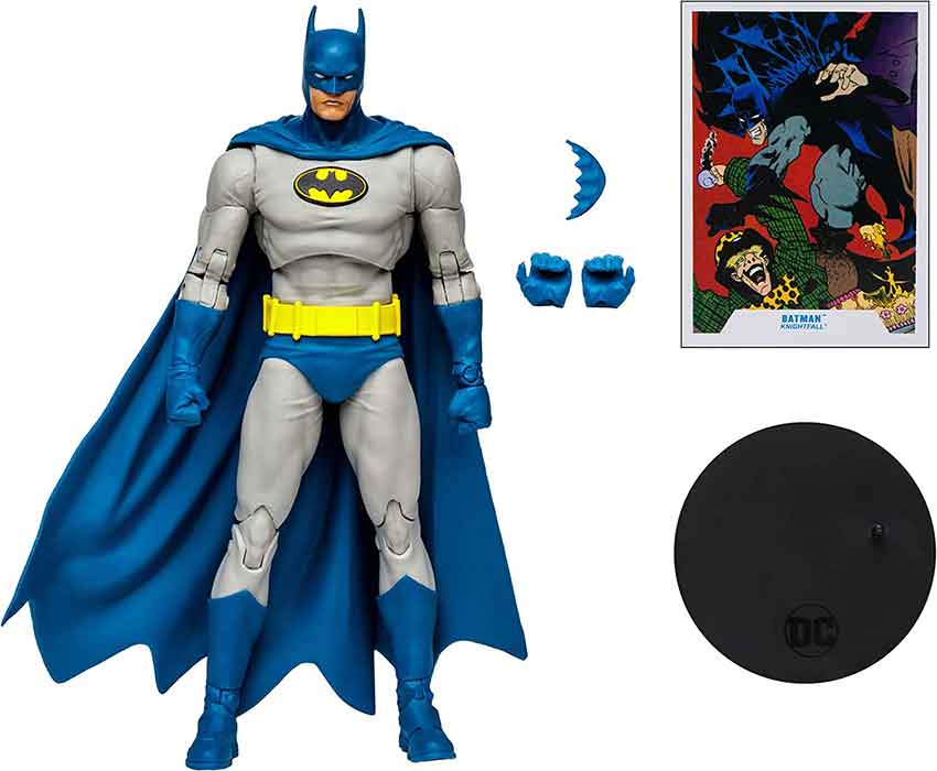 DC Multiverse Knightfall 7 Inch Action Figure - Batman (Blue & Grey) - Image 2