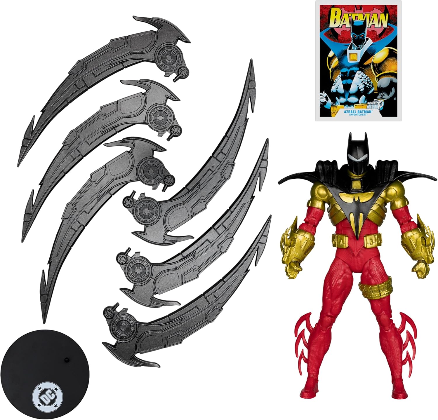 DC Multiverse Knightquest 7 Inch Action Figure - Azrael Batman - Image 2