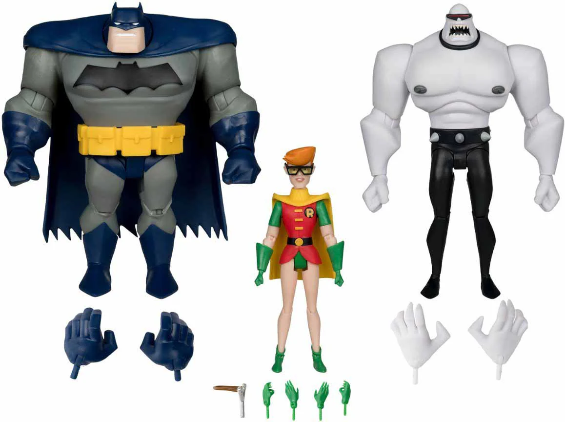 DC Multiverse Legends of The Dark Knight 7 Inch Action Figure 3-Pack - (Batman - Mutant Leader - Robin) Gold Label - Image 2