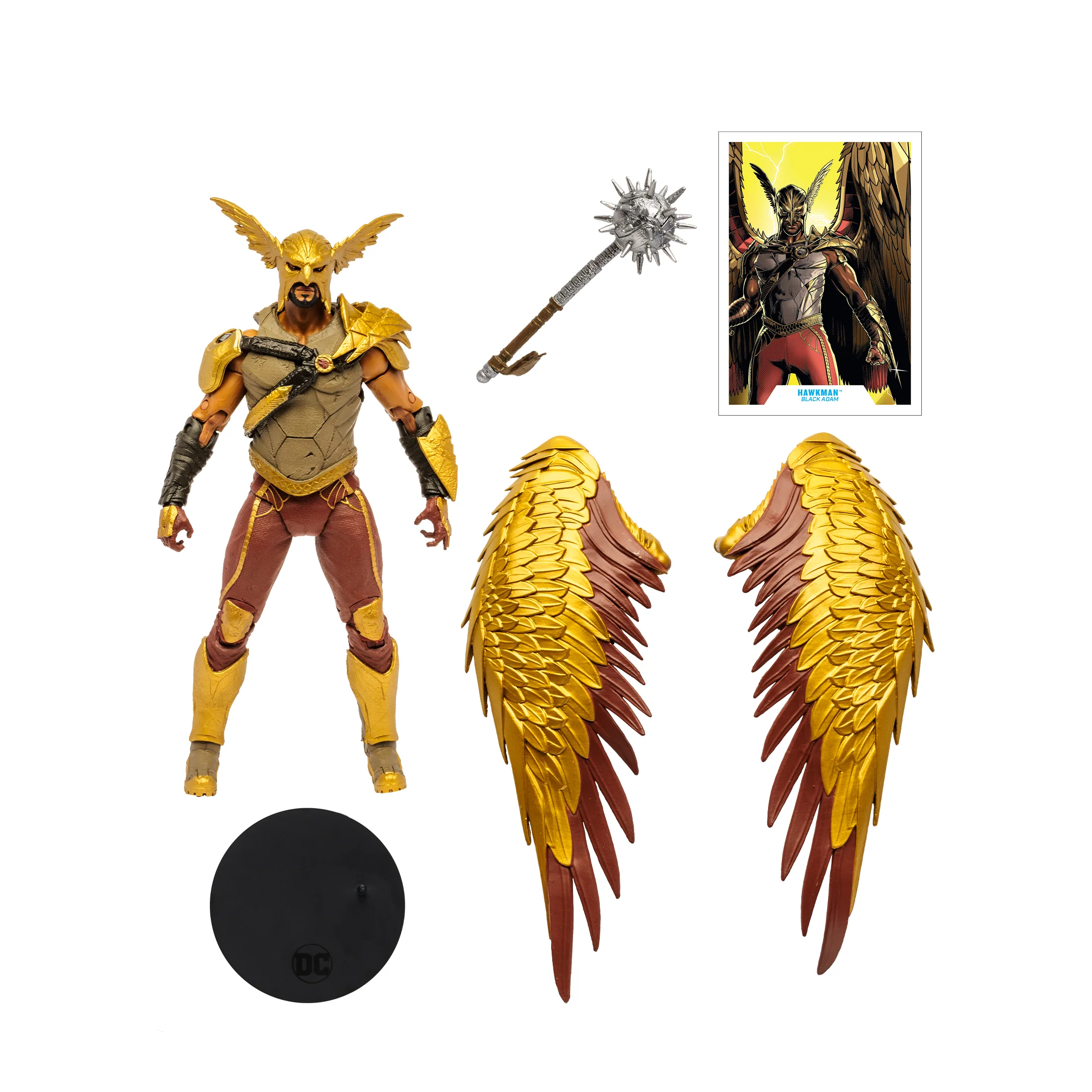DC Multiverse Movie 7 Inch Action Figure Black Adam - Hawkman (Sub-Standard Packaging) - Image 2