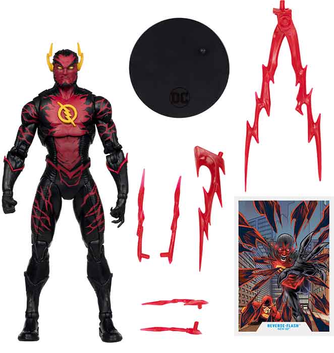 DC Multiverse NEW 52 7 Inch Action Figure Exclusive - Reverse Flash Platinum - Image 2