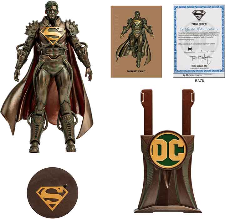 DC Multiverse Patina Edition 7 Inch Action Figure Exclusive - Superboy Prime Gold Label - Image 2