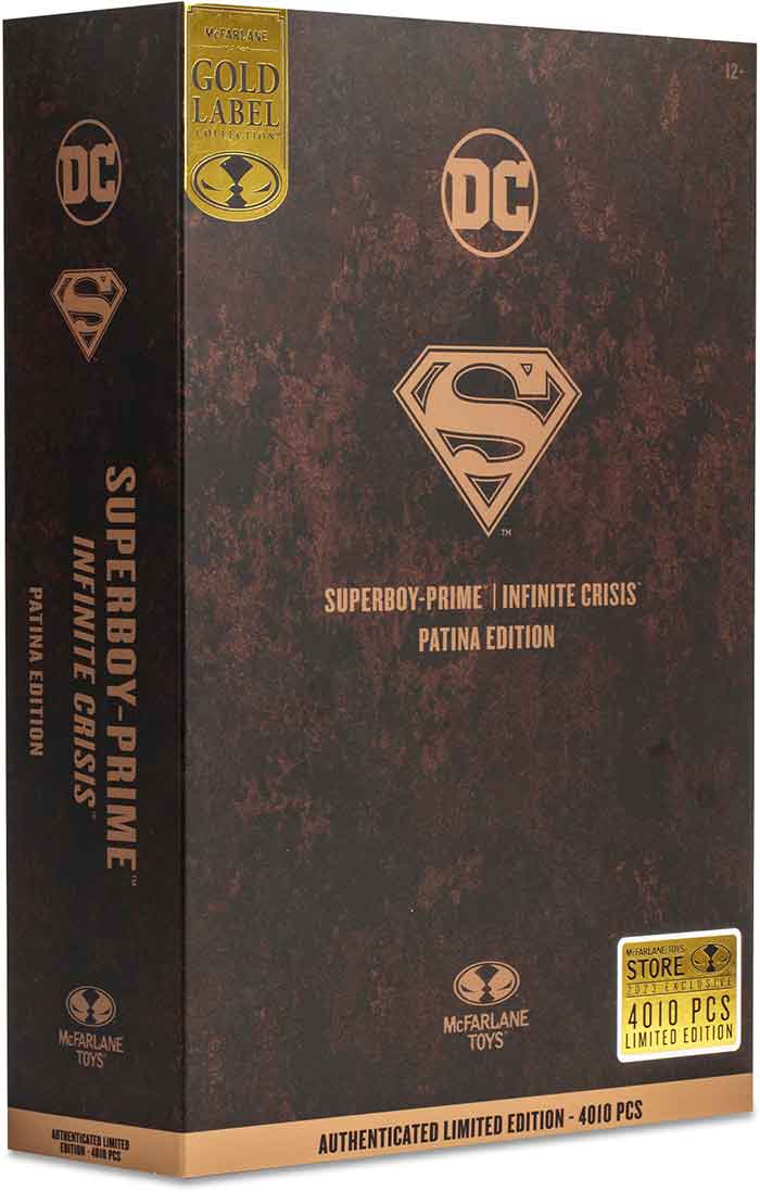 DC Multiverse Patina Edition 7 Inch Action Figure Exclusive - Superboy Prime Gold Label - Image 3