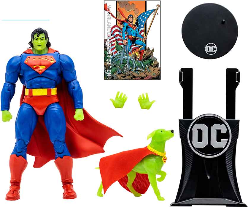 DC Multiverse Return Of Superman 7 Inch Action Figure Collector Edition Exclusive - Superman & Krypto Platinum - Image 2