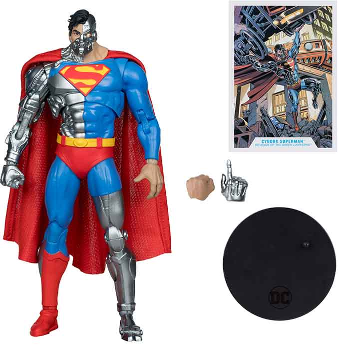 DC Multiverse Revenge Of The Green Lanterns 7 Inch Action Figure Exclusive - Cyborg Superman - Image 2