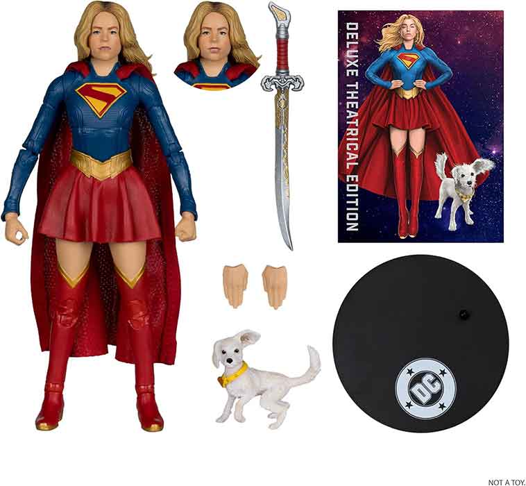 DC Multiverse Supergirl 7 Inch Action Figure Theatrical Edition - Supergirl and Baby Krypto - Image 2