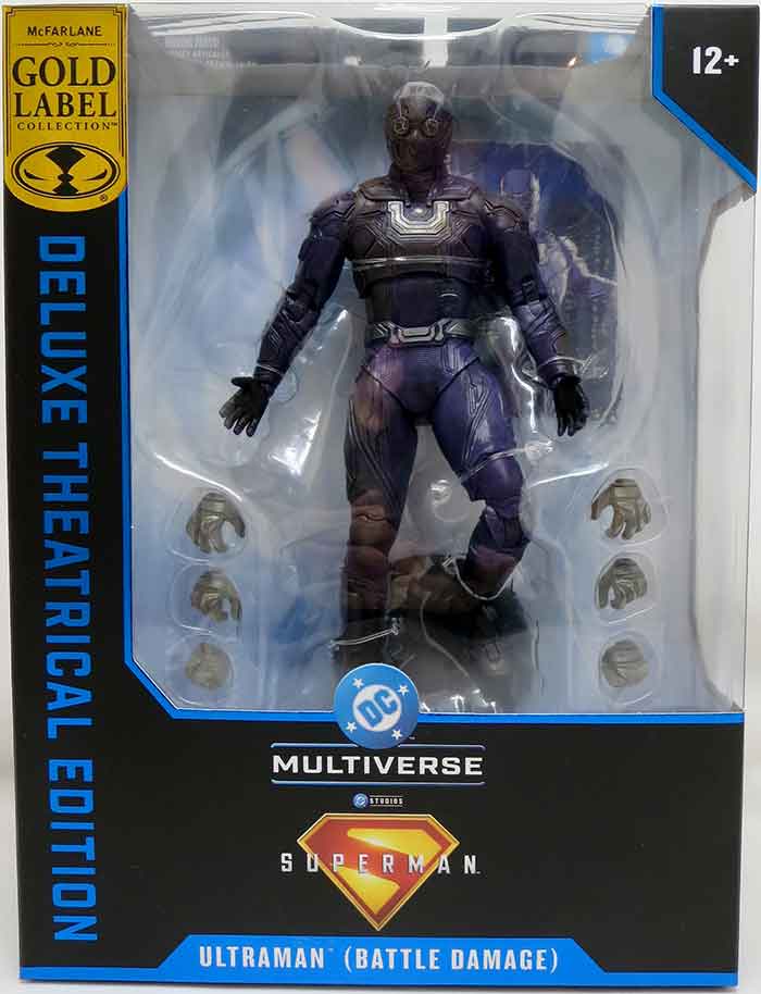DC Multiverse Superman Movie 7 Inch Action Figure Deluxe Exclusive - Ultraman Battle Damaged Gold Label (Shelf Wear Packaging)