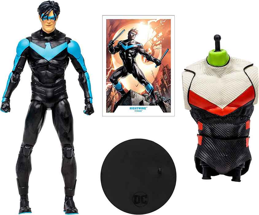 DC Multiverse Teen Titans 7 Inch Action Figure BAF Beast Boy - Nightwing - Image 2