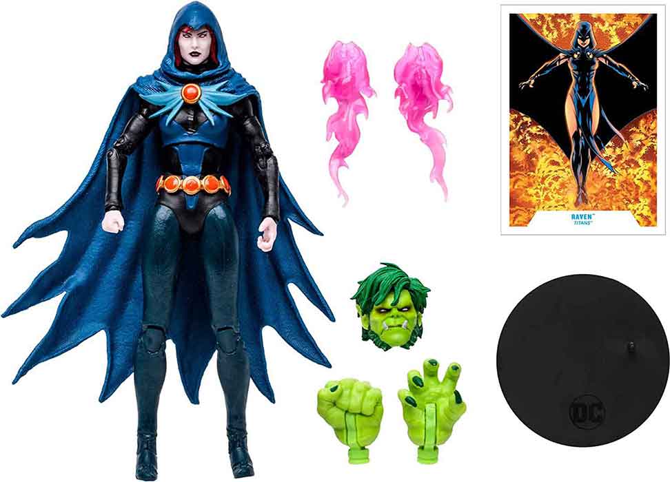 DC Multiverse Teen Titans 7 Inch Action Figure BAF Beast Boy - Raven - Image 2