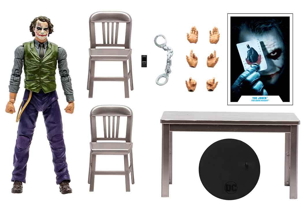 DC Multiverse The Dark Knight 7 Inch Action Figure Box Set Exclusive - The Joker (Jail Cell Variant) Gold Label - Image 2