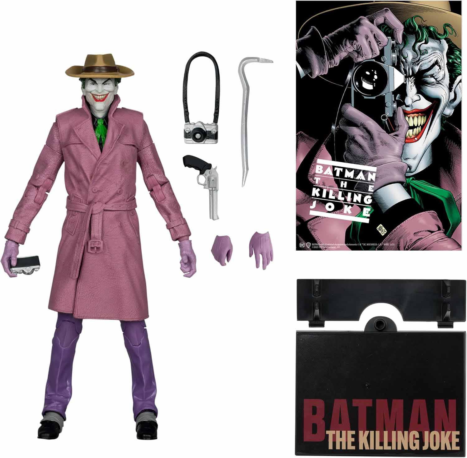 DC Multiverse The Killing Joke 7 Inch Action Figure Cover Recreation Exclusive - The Joker Gold Label - Image 2