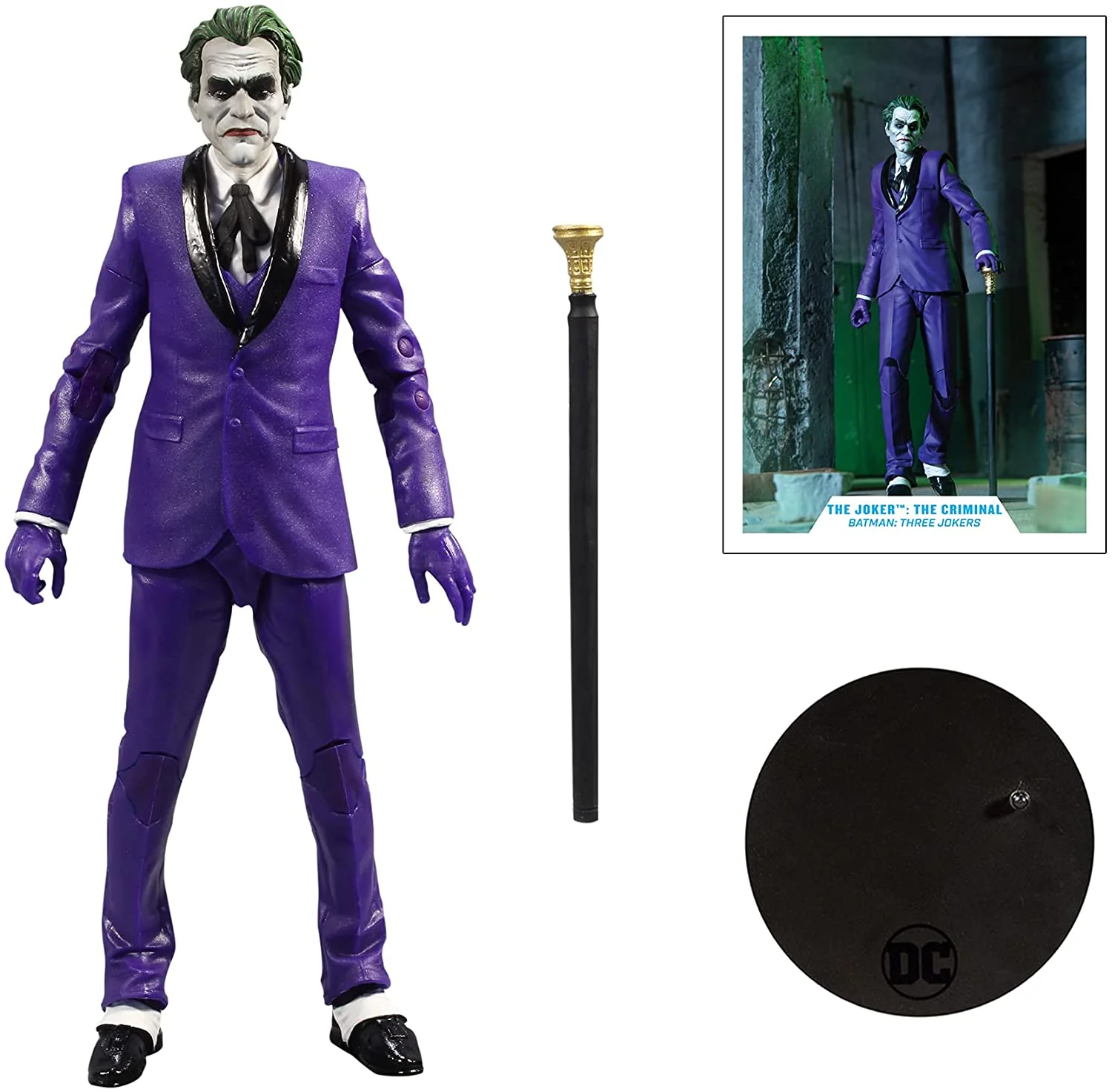 DC Multiverse 7 Inch Action Figure Three Jokers - Joker The Criminal - Image 2