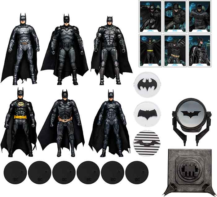 DC Multiverse Ultimate WB100 Movie Collection 7 Inch Action Figure - Batman Movie 6-Pack - Image 2