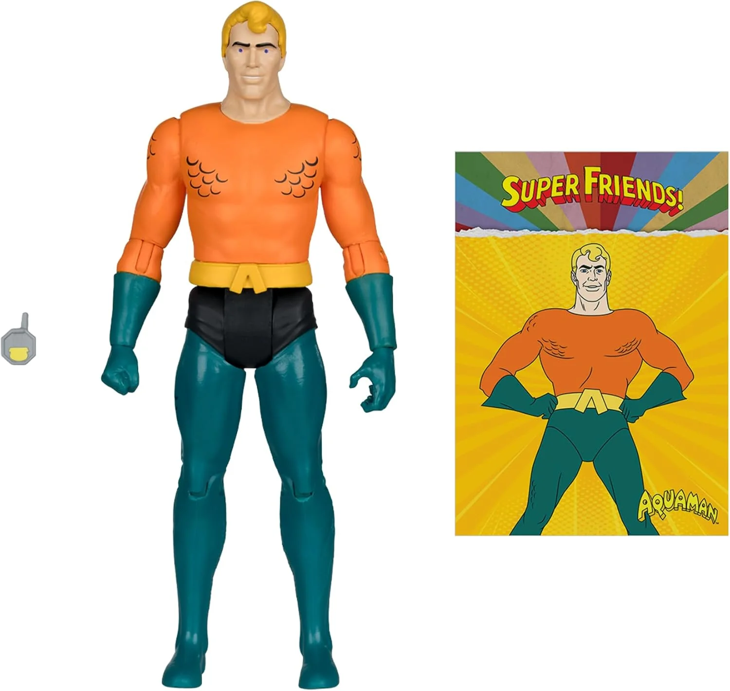 DC Retro Super Friends 6 Inch Action Figure Wave 2 - Aquaman - Image 2