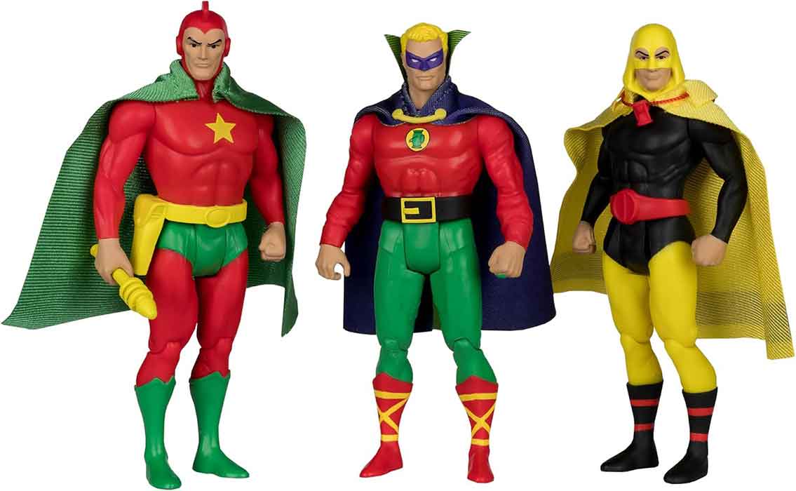 DC Super Powers 4 Inch Action Figure 3-Pack - (Green Lantern - Hourman - Starman) - Image 2