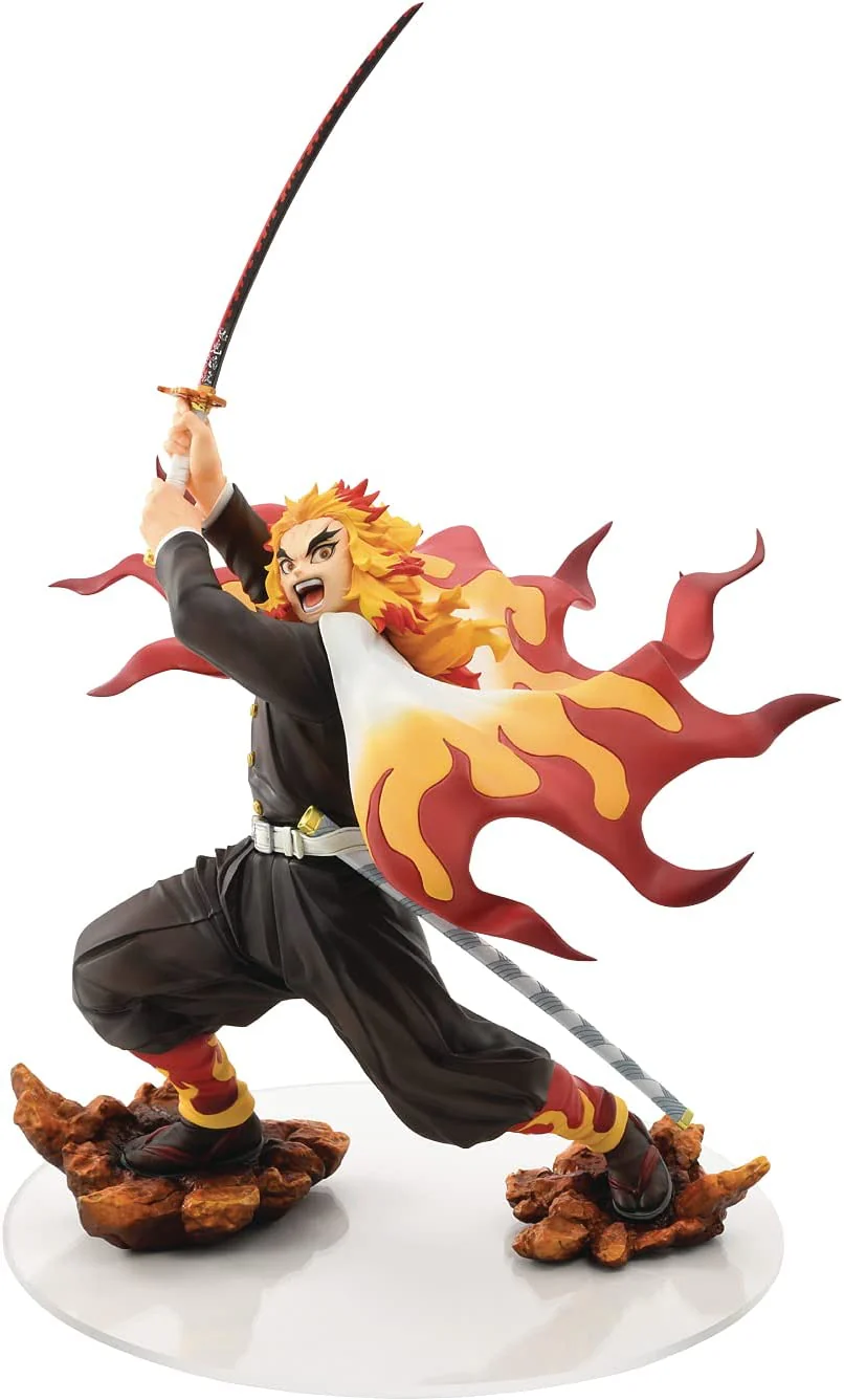 Demon Slayer Kimetsu No Yaiba 10 Inch Statue Figure 1/8 Scale - Kyojuro Rengoku - Image 2